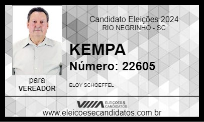 Candidato KEMPA 2024 - RIO NEGRINHO - Eleições