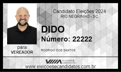 Candidato DIDO 2024 - RIO NEGRINHO - Eleições