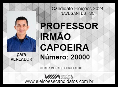 Candidato PROFESSOR IRMÃO CAPOEIRA 2024 - NAVEGANTES - Eleições