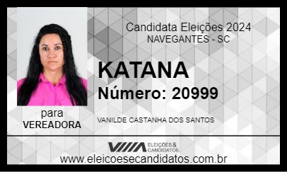 Candidato KATANA 2024 - NAVEGANTES - Eleições