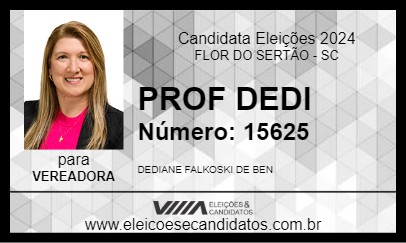 Candidato PROF DEDI 2024 - FLOR DO SERTÃO - Eleições