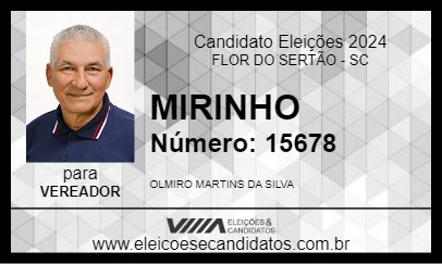 Candidato MIRINHO 2024 - FLOR DO SERTÃO - Eleições