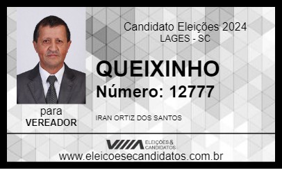 Candidato QUEIXINHO 2024 - LAGES - Eleições