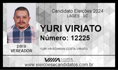 Candidato YURI VIRIATO 2024 - LAGES - Eleições