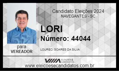 Candidato LORI 2024 - NAVEGANTES - Eleições