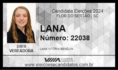 Candidato LANA 2024 - FLOR DO SERTÃO - Eleições