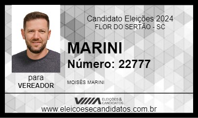 Candidato MARINI 2024 - FLOR DO SERTÃO - Eleições