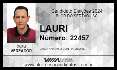 Candidato LAURI 2024 - FLOR DO SERTÃO - Eleições