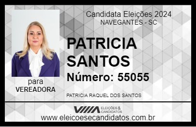 Candidato PATRICIA SANTOS 2024 - NAVEGANTES - Eleições