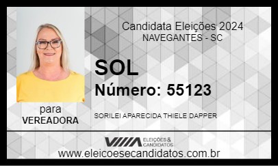 Candidato SOL 2024 - NAVEGANTES - Eleições