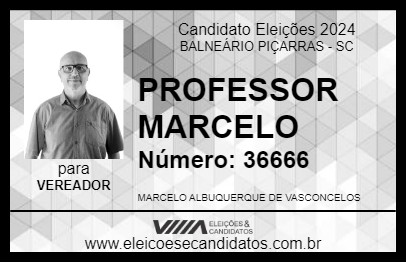 Candidato PROFESSOR MARCELO 2024 - BALNEÁRIO PIÇARRAS - Eleições