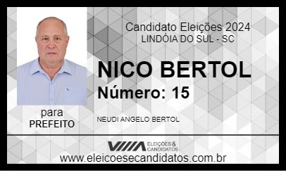 Candidato NICO BERTOL 2024 - LINDÓIA DO SUL - Eleições