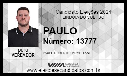 Candidato PAULO 2024 - LINDÓIA DO SUL - Eleições