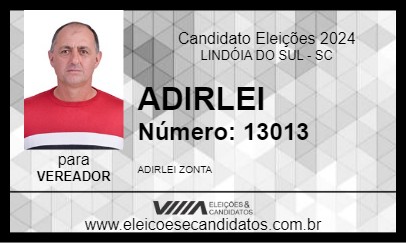 Candidato ADIRLEI 2024 - LINDÓIA DO SUL - Eleições