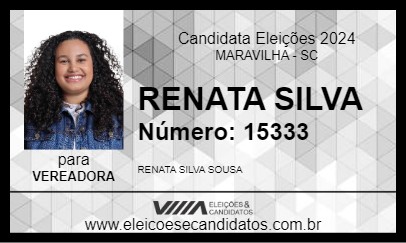 Candidato RENATA SILVA 2024 - MARAVILHA - Eleições