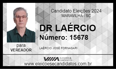 Candidato DR LAÉRCIO 2024 - MARAVILHA - Eleições