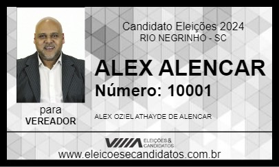 Candidato ALEX ALENCAR 2024 - RIO NEGRINHO - Eleições