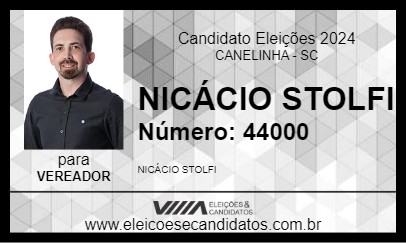 Candidato NICÁCIO STOLFI 2024 - CANELINHA - Eleições