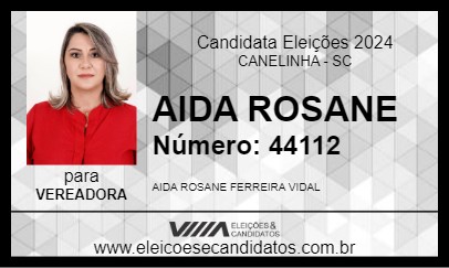 Candidato AIDA ROSANE  2024 - CANELINHA - Eleições