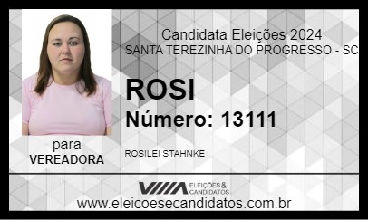 Candidato ROSI 2024 - SANTA TEREZINHA DO PROGRESSO - Eleições