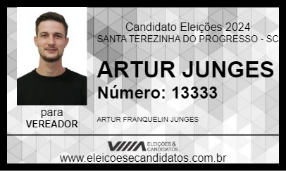 Candidato ARTUR JUNGES 2024 - SANTA TEREZINHA DO PROGRESSO - Eleições