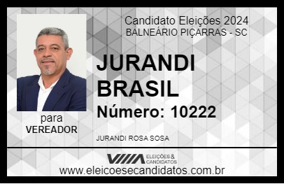 Candidato JURANDI BRASIL 2024 - BALNEÁRIO PIÇARRAS - Eleições