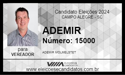 Candidato ADEMIR 2024 - CAMPO ALEGRE - Eleições