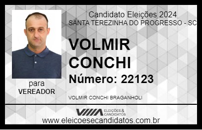 Candidato VOLMIR CONCHI 2024 - SANTA TEREZINHA DO PROGRESSO - Eleições