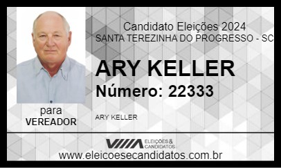 Candidato ARY KELLER 2024 - SANTA TEREZINHA DO PROGRESSO - Eleições