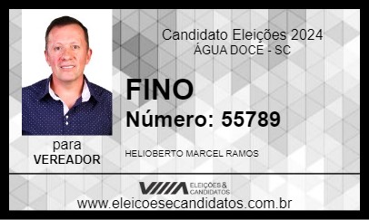 Candidato FINO 2024 - ÁGUA DOCE - Eleições