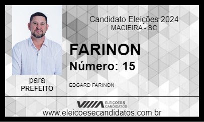 Candidato FARINON 2024 - MACIEIRA - Eleições