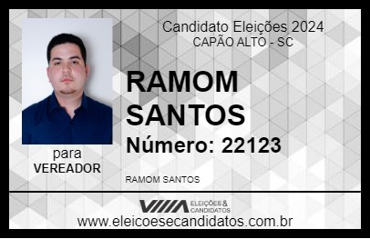 Candidato RAMOM SANTOS 2024 - CAPÃO ALTO - Eleições