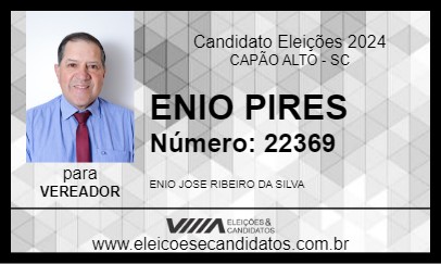 Candidato ENIO PIRES 2024 - CAPÃO ALTO - Eleições