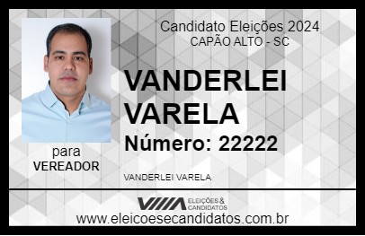 Candidato VANDERLEI VARELA 2024 - CAPÃO ALTO - Eleições