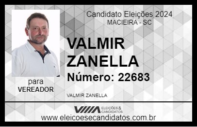 Candidato VALMIR ZANELLA 2024 - MACIEIRA - Eleições