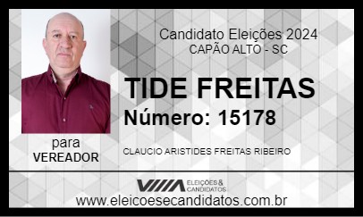 Candidato TIDE FREITAS 2024 - CAPÃO ALTO - Eleições