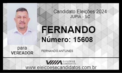 Candidato FERNANDO 2024 - JUPIÁ - Eleições