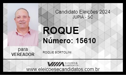 Candidato ROQUE 2024 - JUPIÁ - Eleições