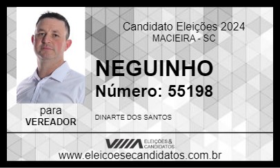 Candidato NEGUINHO 2024 - MACIEIRA - Eleições