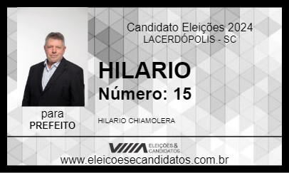 Candidato HILARIO 2024 - LACERDÓPOLIS - Eleições