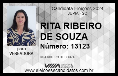 Candidato RITA RIBEIRO DE SOUZA 2024 - JUPIÁ - Eleições