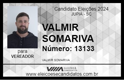 Candidato VALMIR SOMARIVA 2024 - JUPIÁ - Eleições