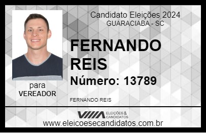 Candidato FERNANDO REIS 2024 - GUARACIABA - Eleições