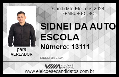 Candidato SIDNEI DA AUTO ESCOLA 2024 - FRAIBURGO - Eleições