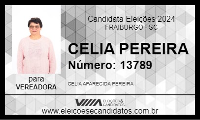 Candidato CELIA PEREIRA 2024 - FRAIBURGO - Eleições