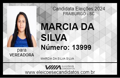 Candidato MARCIA DA SILVA 2024 - FRAIBURGO - Eleições