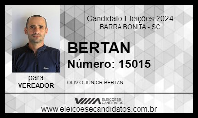 Candidato BERTAN 2024 - BARRA BONITA - Eleições