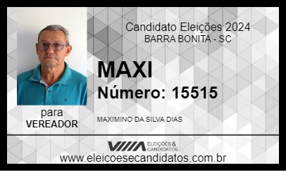 Candidato MAXI 2024 - BARRA BONITA - Eleições