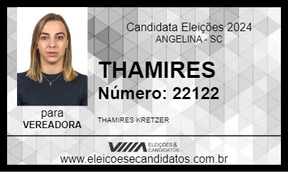 Candidato THAMIRES 2024 - ANGELINA - Eleições