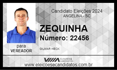 Candidato ZEQUINHA 2024 - ANGELINA - Eleições